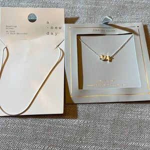 Two sterling silver necklaces